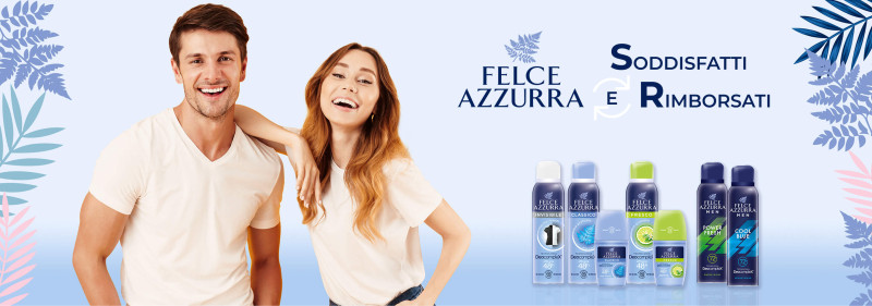 Acquista un deodorante Felce Azzurra, segui pochi passaggi e ricevi il rimborso direttamente sul tuo conto
