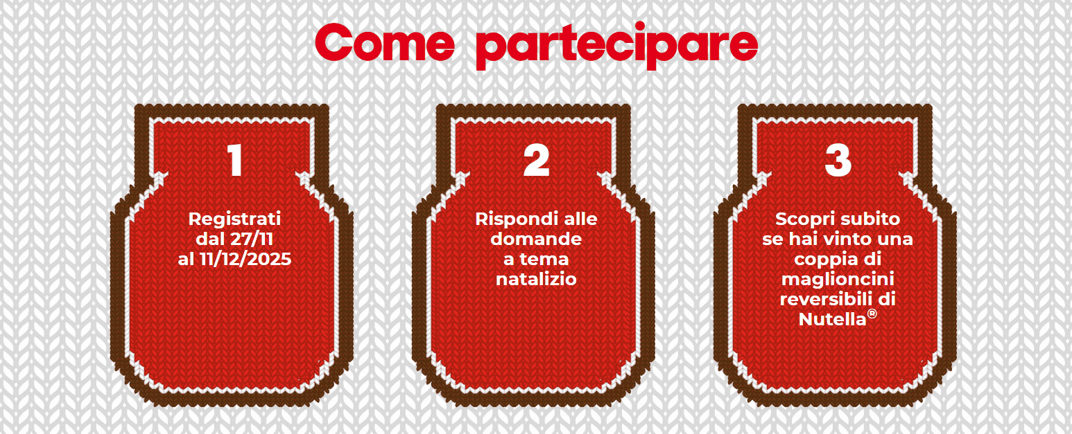 Maglioncini di natale Nutella